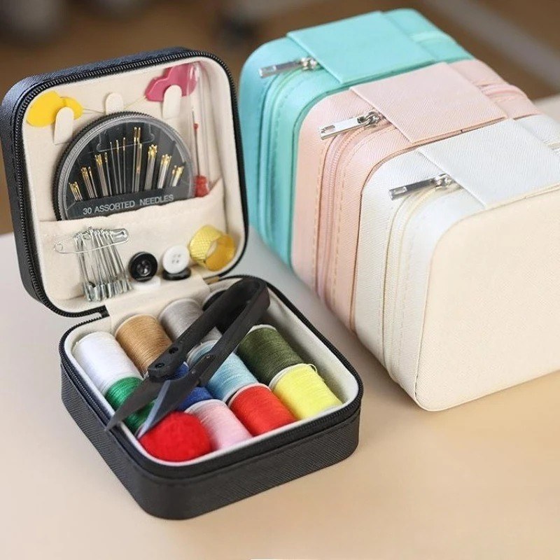 17Pcs Sewing Kit | Portable Needle & Thread Set for DIY & Home Repair