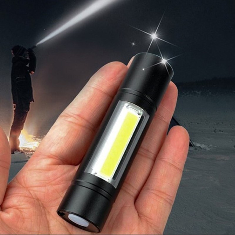 Geepas GP-007 Rechargeable LED Flashlight Torch – Portable High-Power Emergency Light