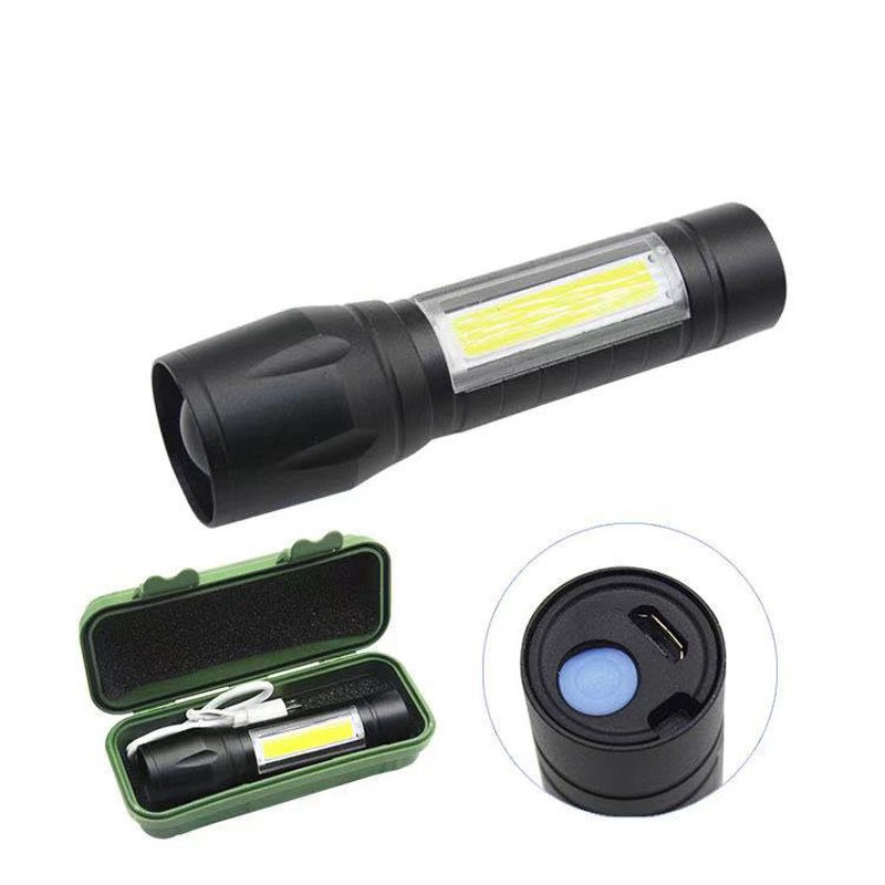 Geepas GP-009 Rechargeable LED Flashlight Torch – Portable Emergency & Outdoor Light