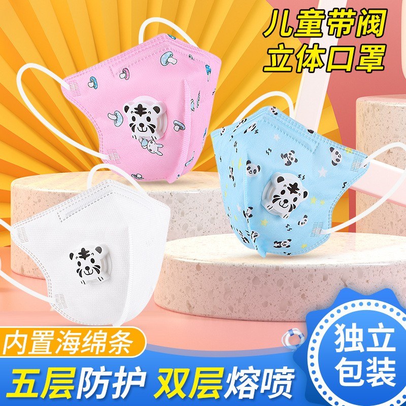 2-Piece Kids Face Mask – 5-Layer Protective Mask, CE Approved Children’s Safety Mask