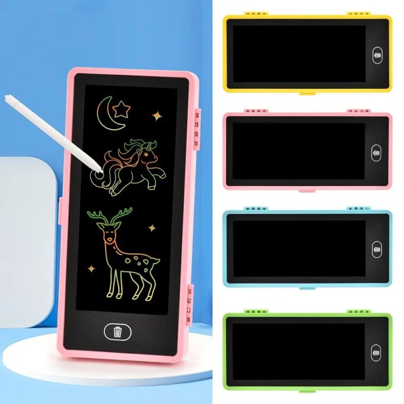 2-in-1 LCD Screen Pencil Case – Cute Large Capacity Pen Box & Reusable Writing Pad