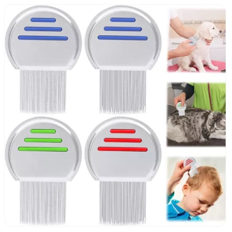 Stainless Steel Lice Comb | Fine Tooth Head Lice & Nit Removal Comb